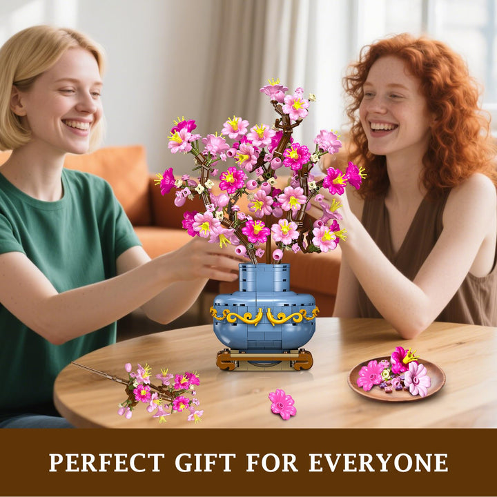 Kirschblüten-Bonsai Bauset 2-in-1 Klemmbaustein Frühlingsdeko - Bild 9