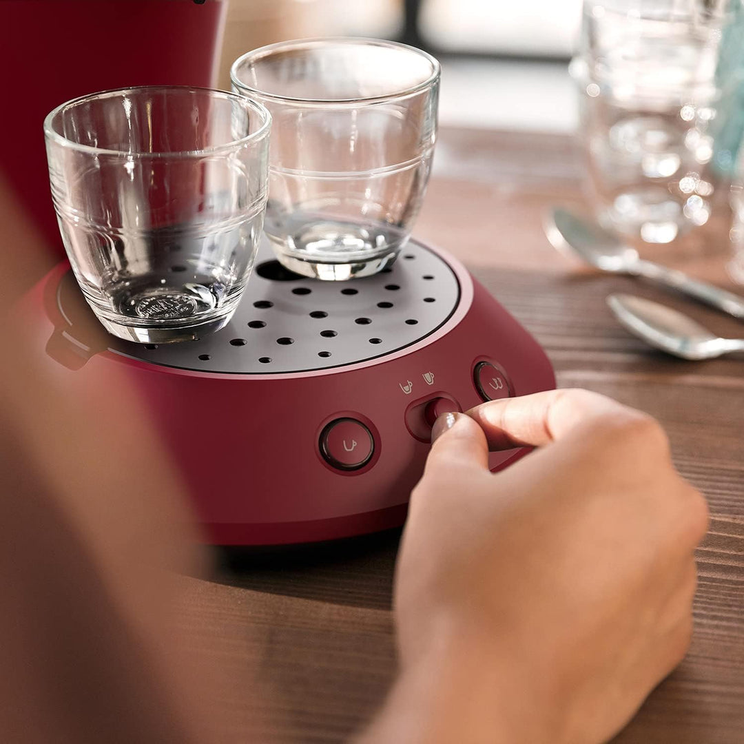Kaffeepadmaschine mit Stärkewahl und Crema-System, Rot - Bild 4