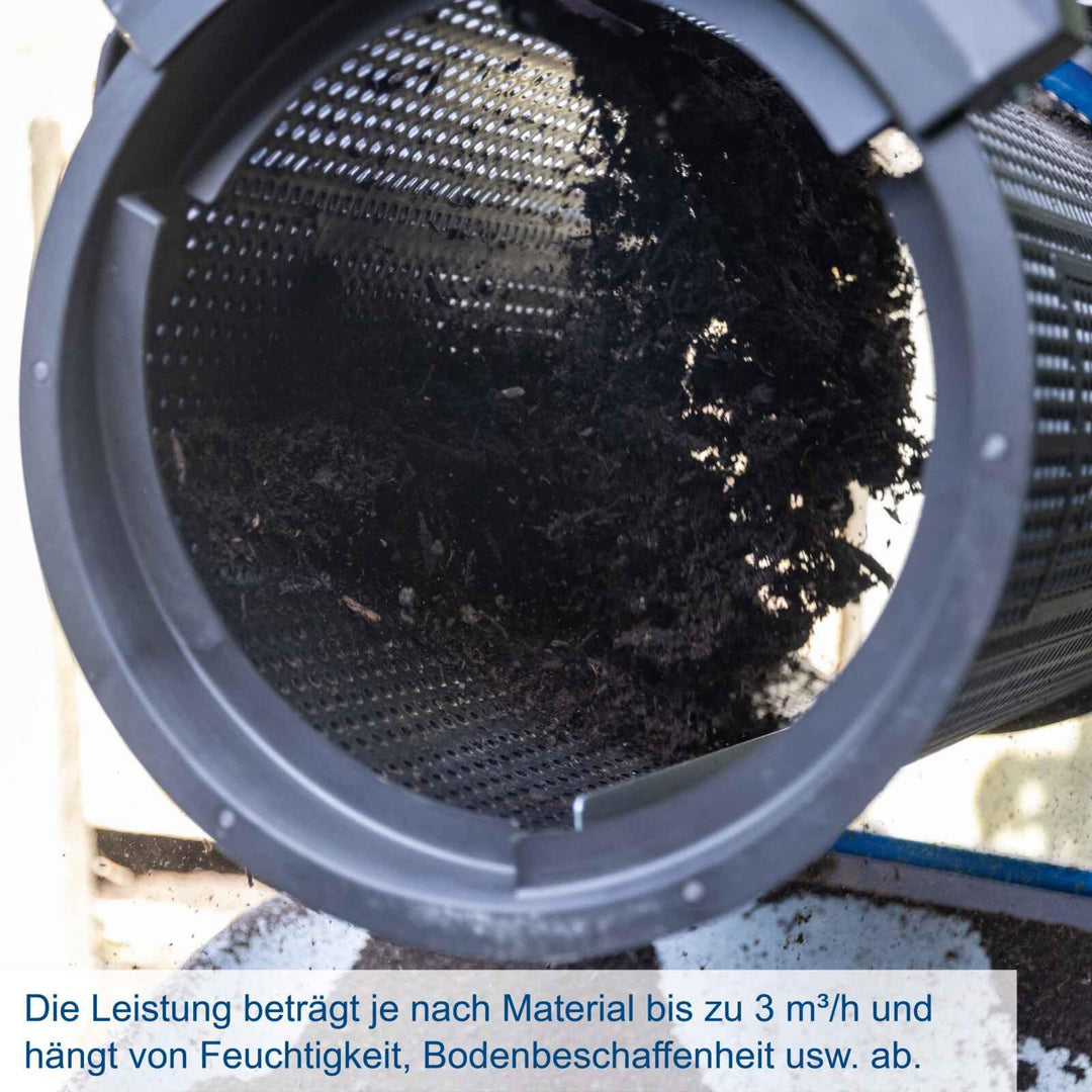 Rollsieb elektrisch 350W Trommelsieb für Erde Kompost Sand - Bild 4