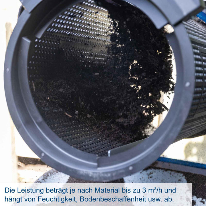 Rollsieb elektrisch 350W Trommelsieb für Erde Kompost Sand - Bild 4