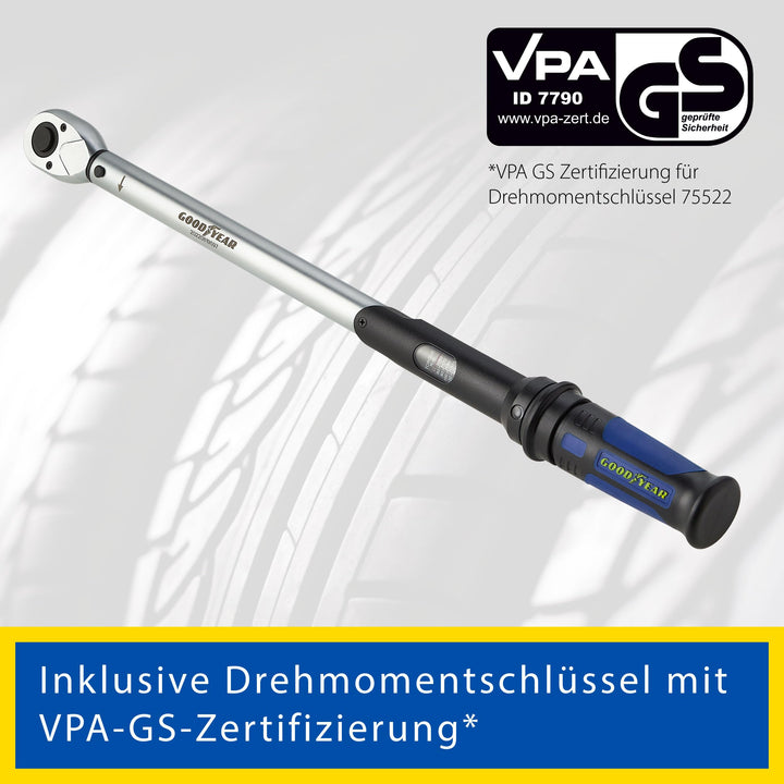 Radwechsel-Set 6-teilig Chrom-Vanadium mit Drehmomentschlüssel - Bild 4
