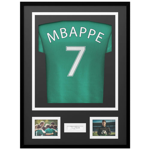 Trikotrahmen Aluminium 60x80 cm Schwarz 3D Box Frame für Fussball