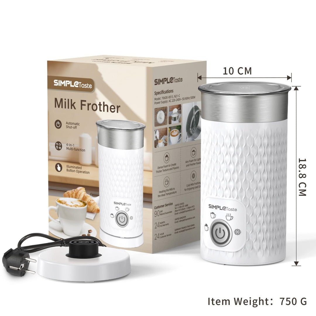 Milchaufschäumer Elektrisch 4-in-1 300 ml Antihaftbeschichtung Weiss - Bild 7