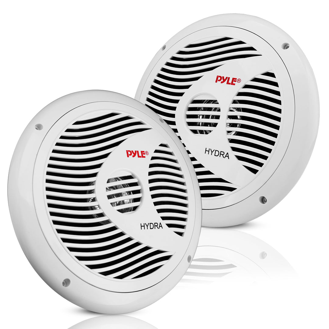 Marine-Lautsprecher 16,5 cm wasserfest 150W Weiss 2er-Set