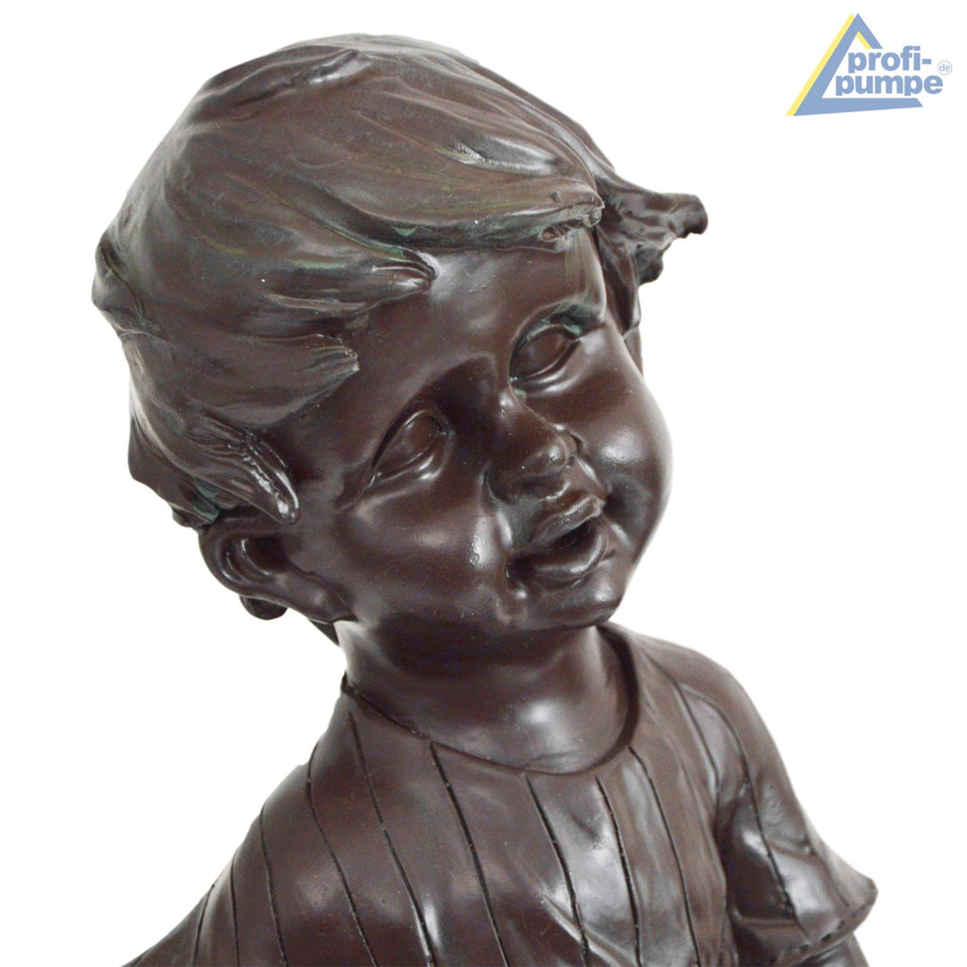 Solar-Teichpumpe Junge mit Schwengelpumpe Polyresin 53 cm Teich - Bild 6