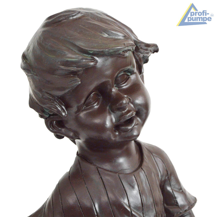 Solar-Teichpumpe Junge mit Schwengelpumpe Polyresin 53 cm Teich - Bild 6