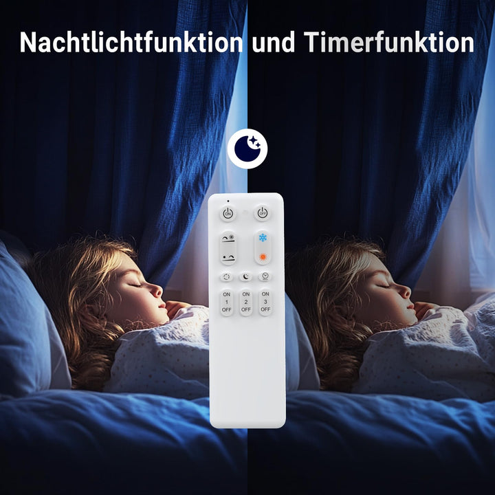 LED Deckenleuchte dimmbar 40W Schwarz mit Fernbedienung Smart Home - Bild 6