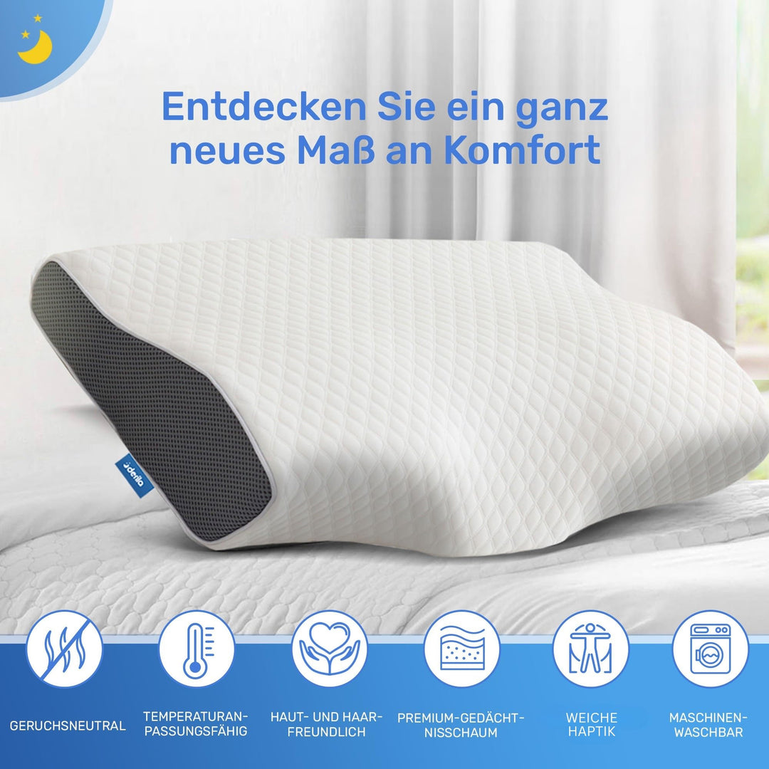 Memory Foam Nackenkissen Schmetterling für alle Schlafpositionen - Bild 3