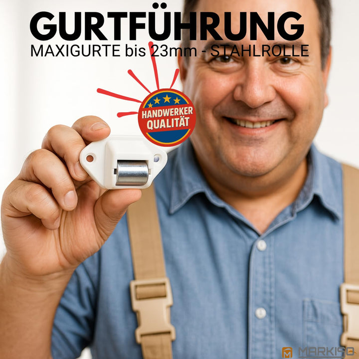Rolladen Gurtführung Gurtleitrolle 23mm Stahlrolle 10 Stück - Bild 7