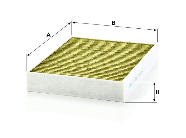 Innenraumfilter Biofunktional Drei-Lagen 248x198x41mm PKW - Bild 3
