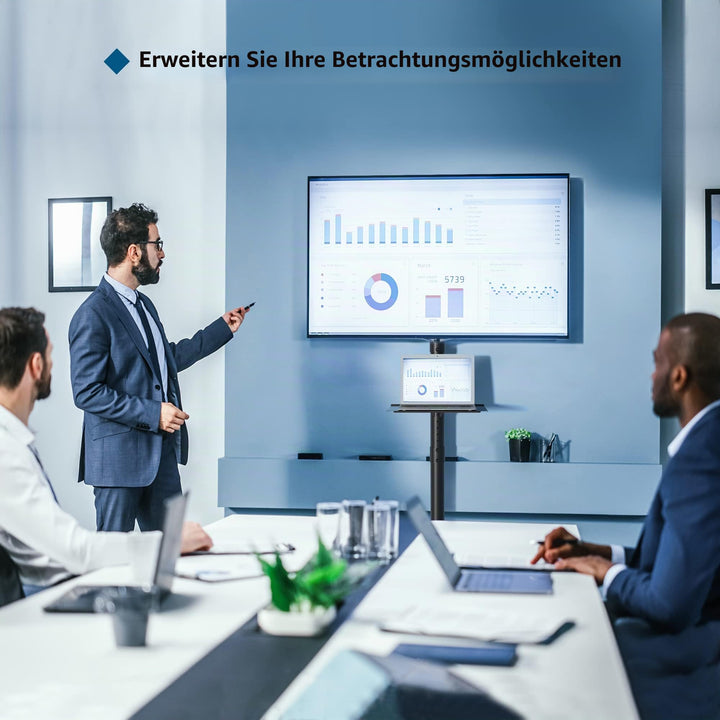 TV Ständer rollbar 23-65 Zoll höhenverstellbar bis 135 cm - Bild 7