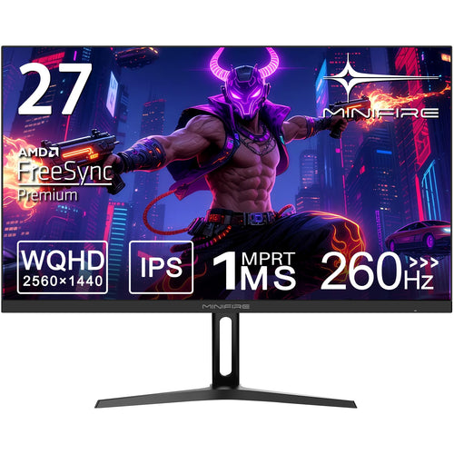 Gaming Monitor 27 Zoll QHD 2K 260Hz IPS 1ms Adaptive Sync HDR10