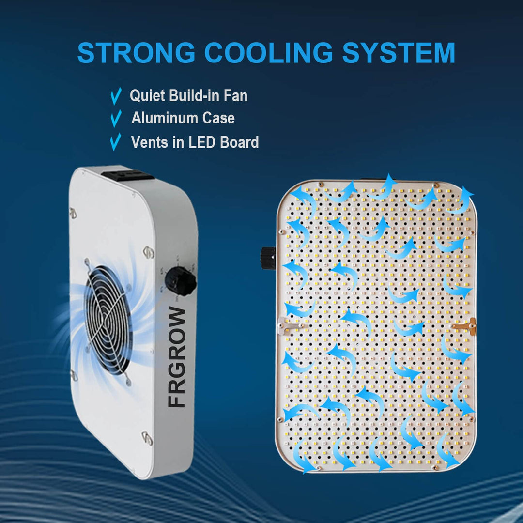 LED Grow Light Vollspektrum 65W dimmbar 6000 Lumen für 60x60cm Zelt - Bild 8