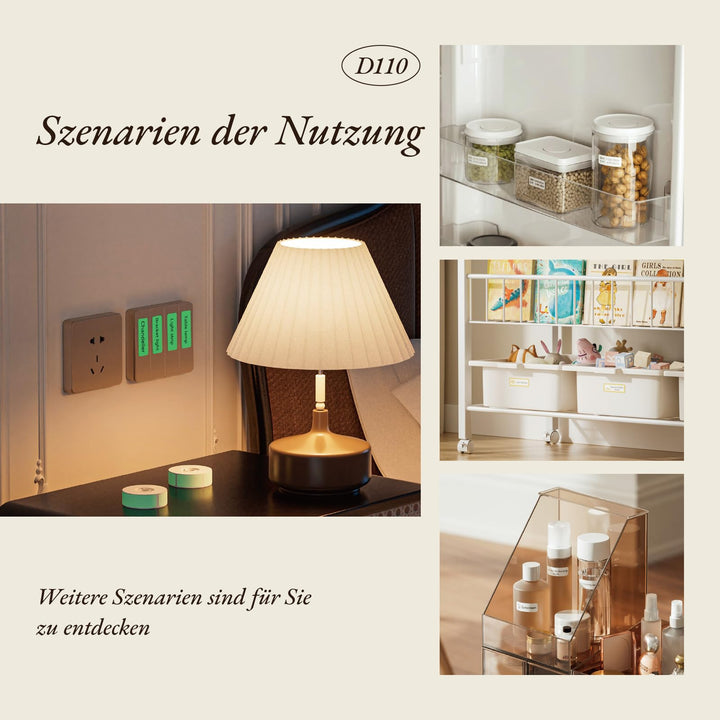 Etikettendrucker Mini Bluetooth mit 3 Etikettenrollen wasserfest - Bild 2