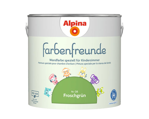 Kinderzimmer Wandfarbe Froschgrün lösemittelfrei 2,5 L