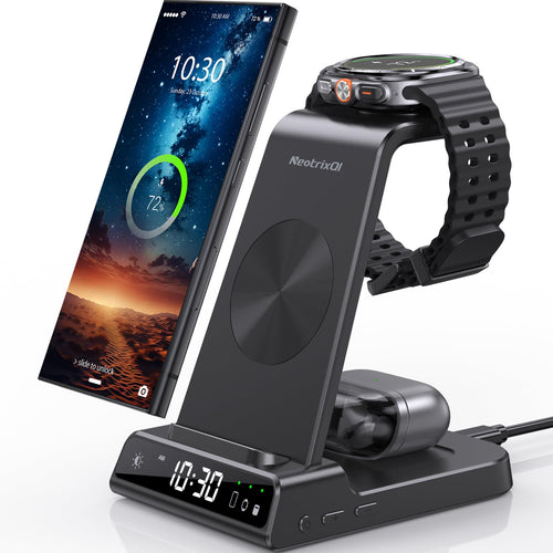 Kabelloses 3-in-1 Ladestation Samsung Galaxy Watch Buds Smartphone