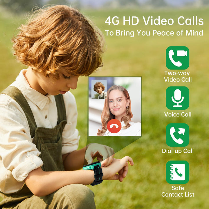 Kinder-Smartwatch mit GPS 4G Videoanruf IPX8 wasserdicht - Bild 2