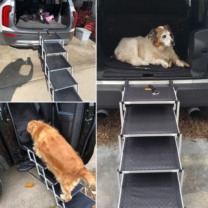 Hundetreppe Auto 4 Stufen klappbar Aluminium bis 70 kg - Bild 6