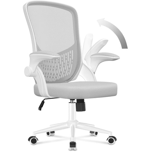 Bürostuhl ergonomisch klappbare Armlehnen Netzrücken höhenverstellbar