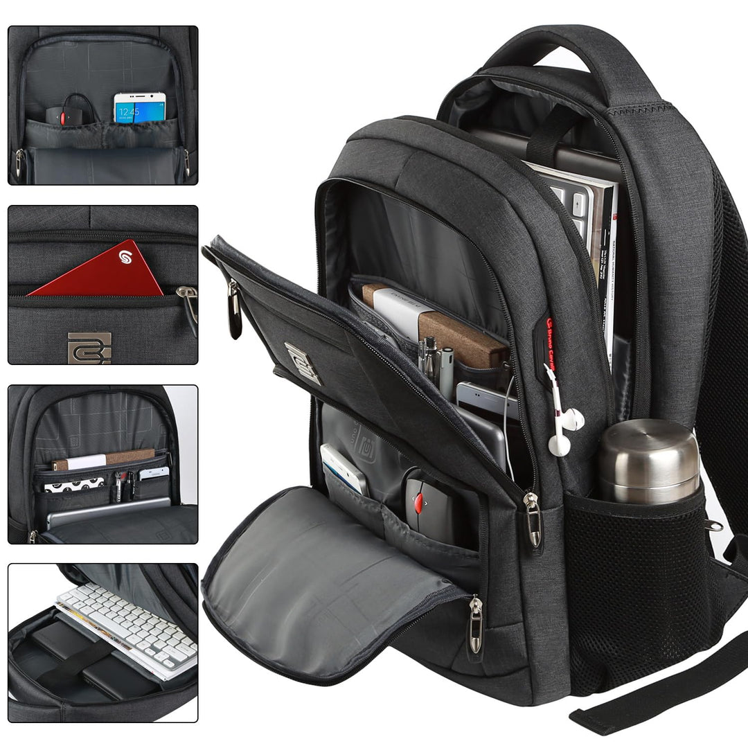 Laptop Rucksack 20 Zoll wasserabweisend 17" Fach 20+ Taschen Reise - Bild 2