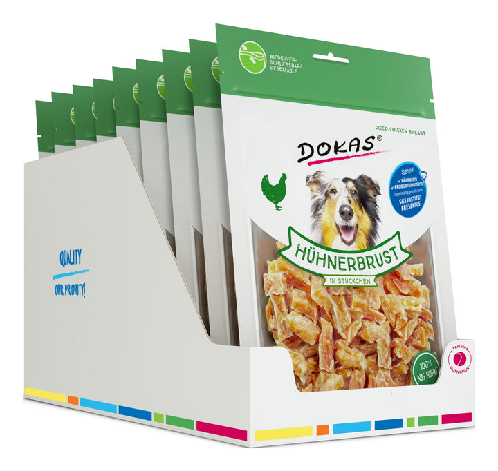 Hundetraining Snack Hühnerbrust luftgetrocknet glutenfrei 9x200g - Bild 2