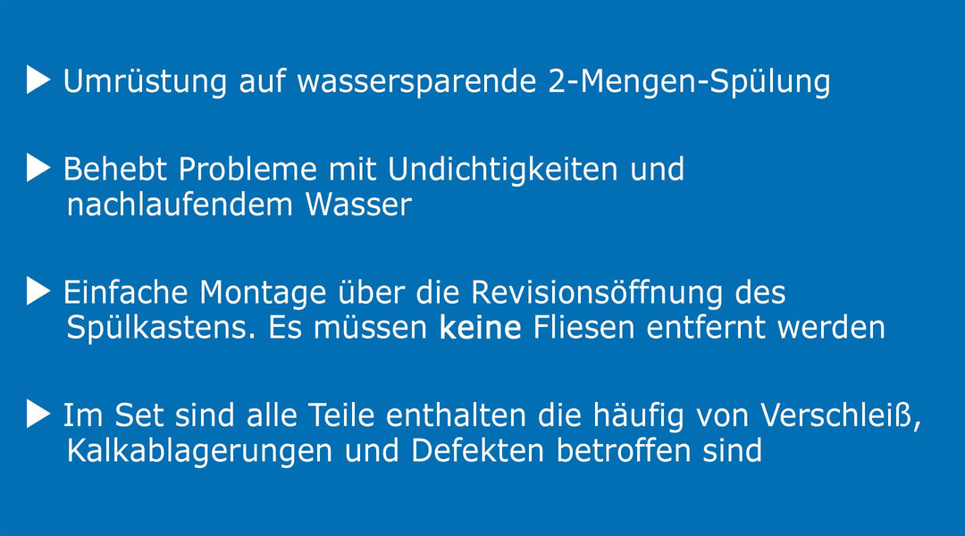Spülkasten Umrüstset 2-Mengen-Spülung Geberit Unterputz Bj. 1978–1988 - Bild 4
