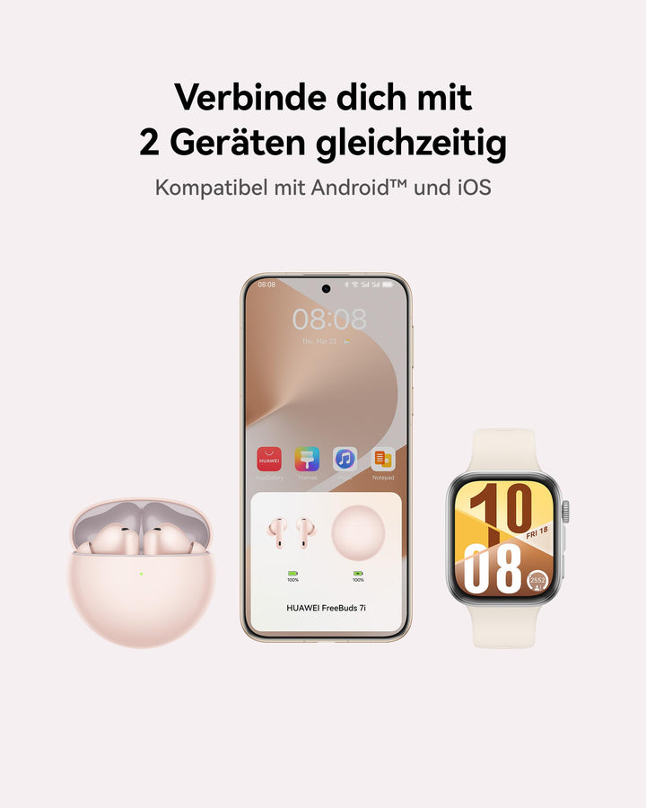 In-Ear Kopfhörer ANC 4.0 True Wireless 35h Akku IP54 Weiss - Bild 8