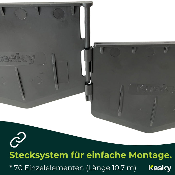 Rasenkante Kunststoff flexibel 10,7 m Stecksystem schwarz - Bild 7