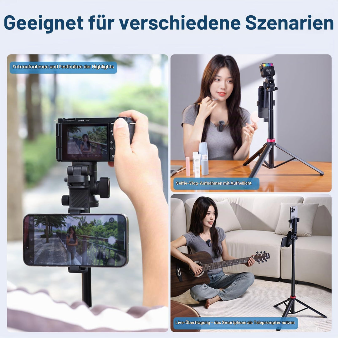 Stativ 3-in-1 Selfie-Stick 185cm mit Bluetooth-Fernbedienung - Bild 4