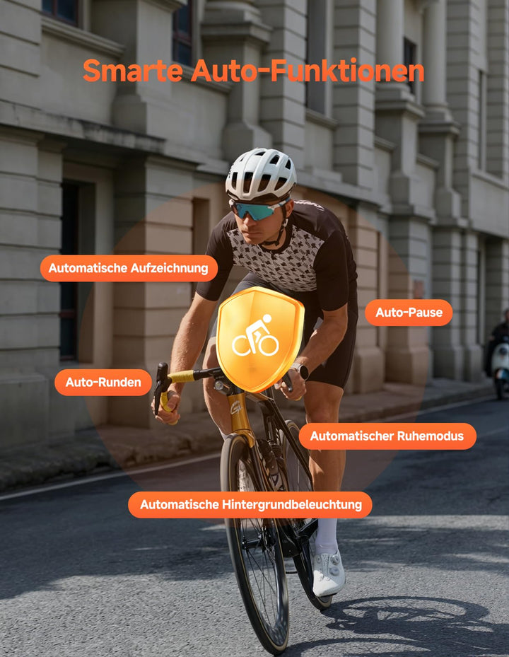 GPS Fahrradcomputer kabellos 5-Satelliten ANT+ Bluetooth 2,6 Zoll - Bild 6