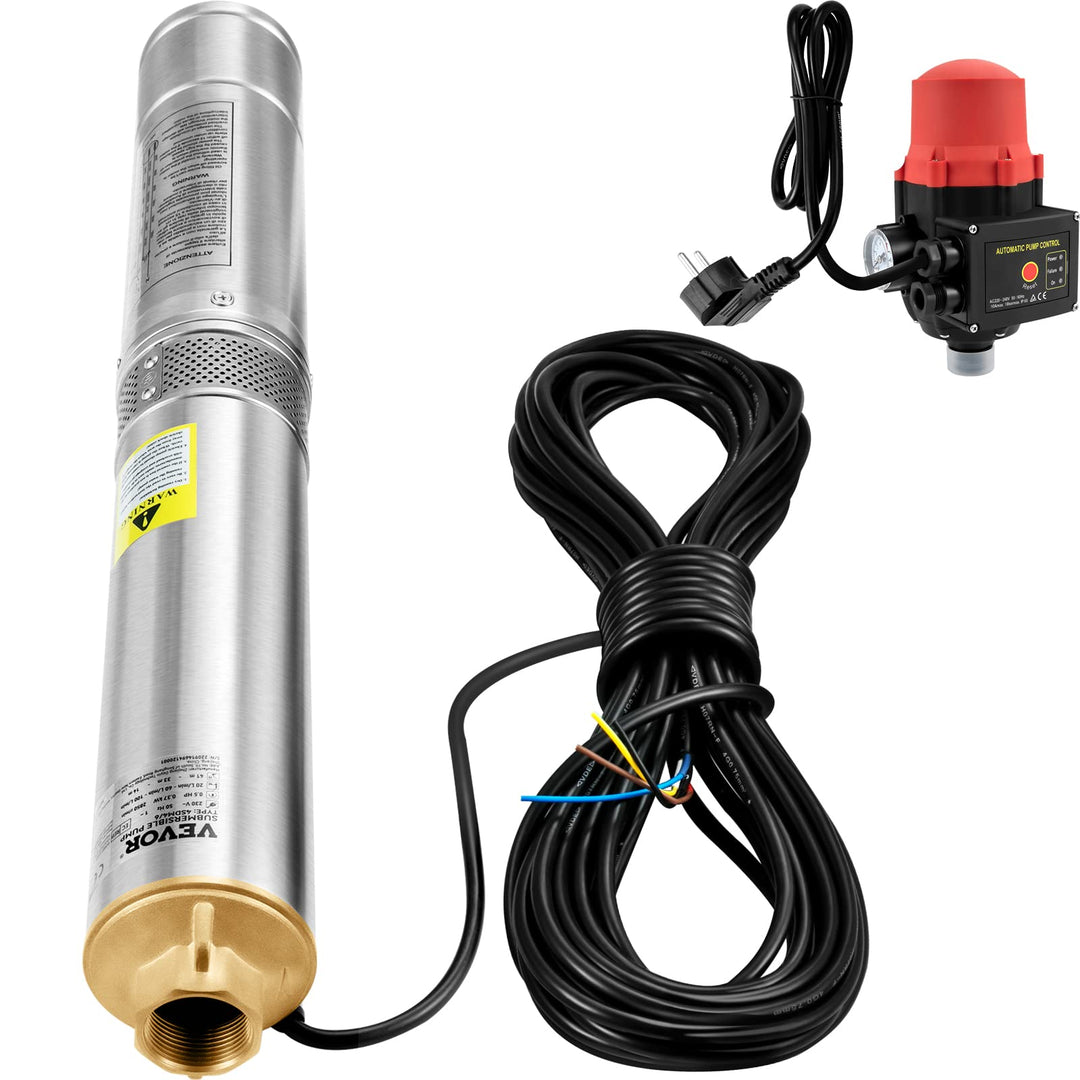 Tiefbrunnenpumpe Edelstahl 750 W 105 l/min Förderhöhe 62 m - Bild 9