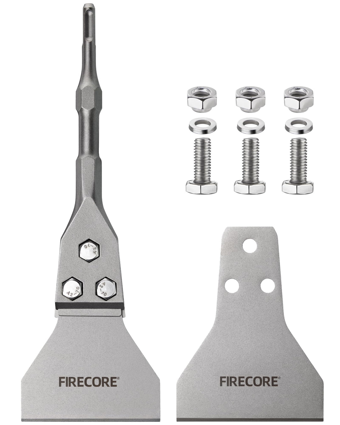 SDS-Plus Bodenschaber-Set 300x100mm mit Ersatzspatel für Bodenbelag