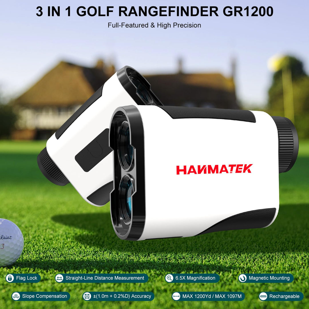 Golf-Entfernungsmesser 1200 Yards Slope-Modus USB-C Akku - Bild 2