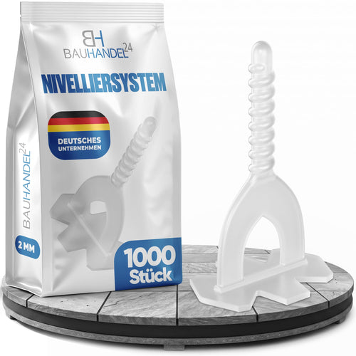 Fliesen Nivelliersystem 2mm Zuglaschen 1000er-Set Boden & Wand