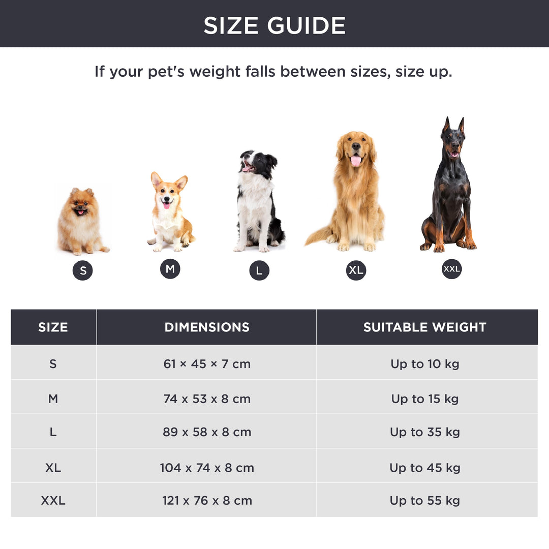 Hundekissen XXL Sherpa-Fleece waschbar 119x74cm Dunkelgrau - Bild 7