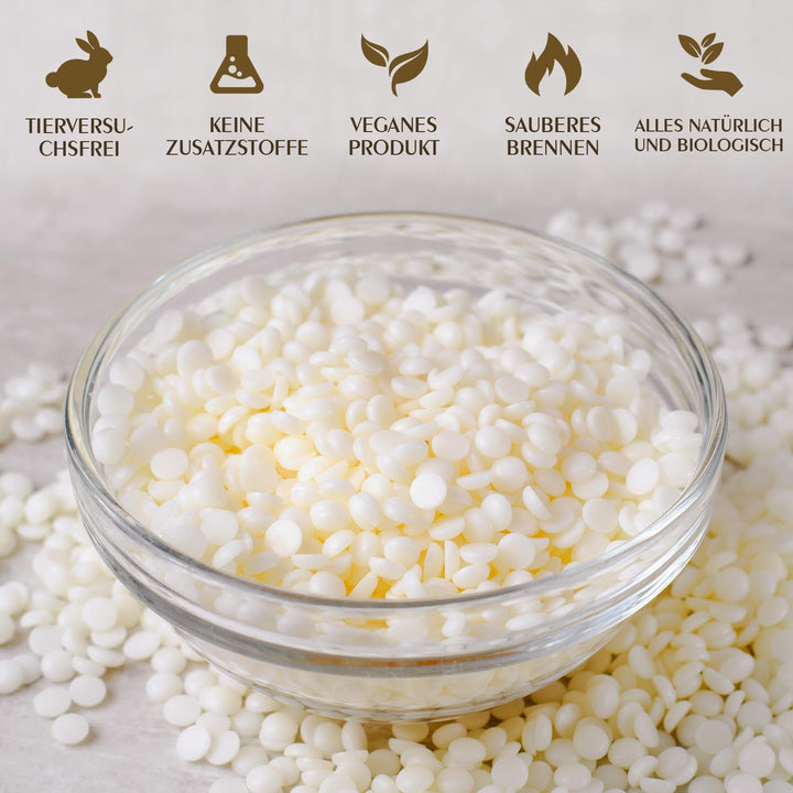 Sojawachs Kerzen Granulat 5 kg, 100% naturrein, zum Giessen - Bild 3