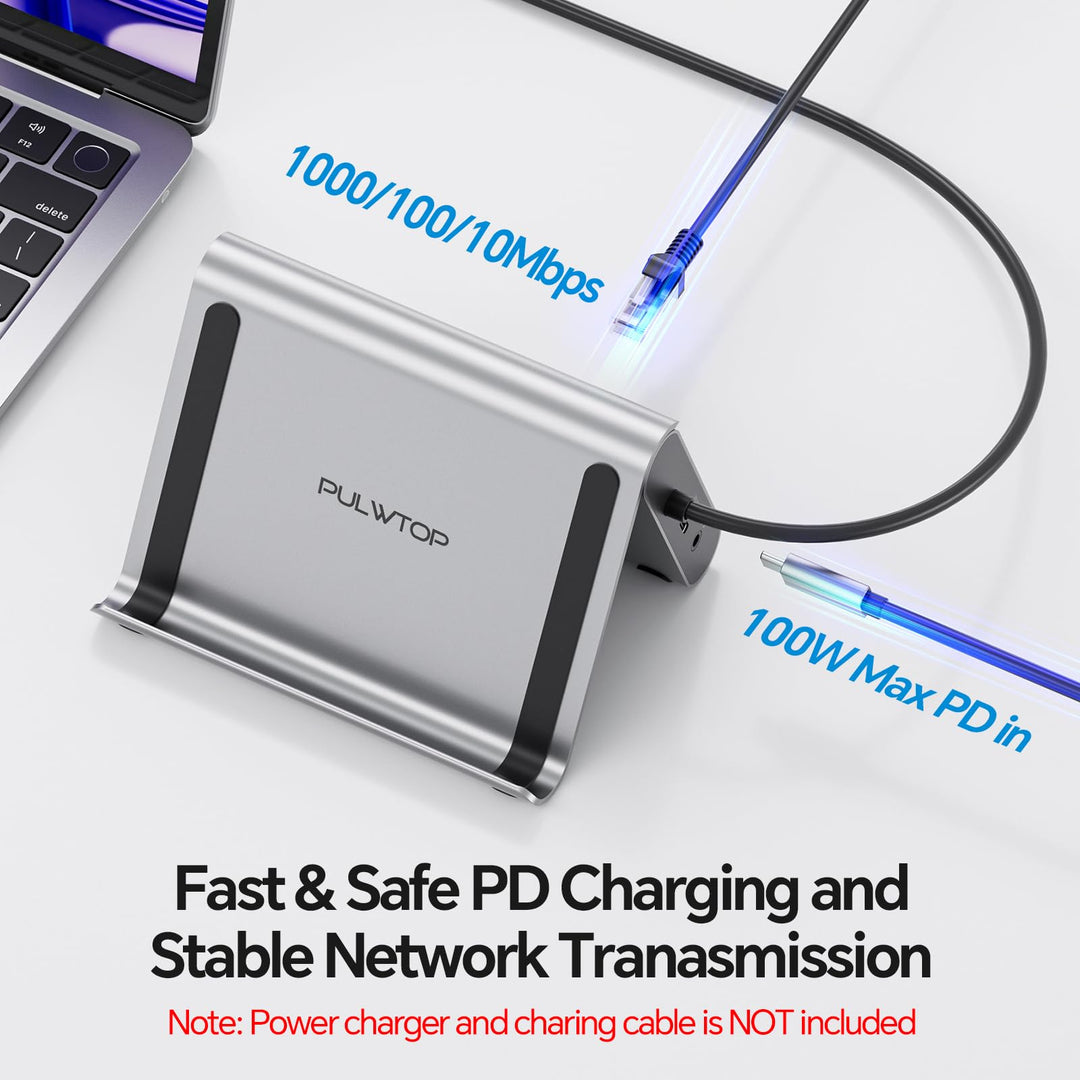 USB-C Dockingstation MacBook 11-in-2 Dual 4K@60Hz mit Laptop-Ständer - Bild 6