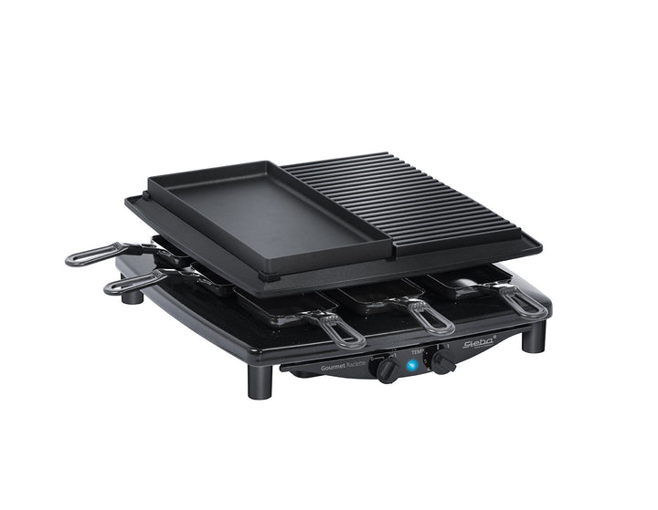 Raclette-Grill 8 Personen mit Steinplatte &amp; Antihaft-Grillplatte - Bild 4