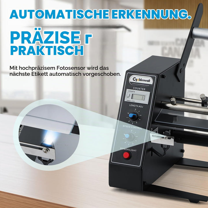 Etikettenspender automatisch für Rollenetiketten 3–150 mm - Bild 2