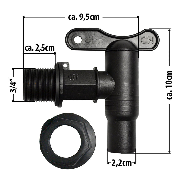 Regentonne Märchenbrunnen 330 Liter mit Wasserhahn, Deckel, frostsicher - Bild 6