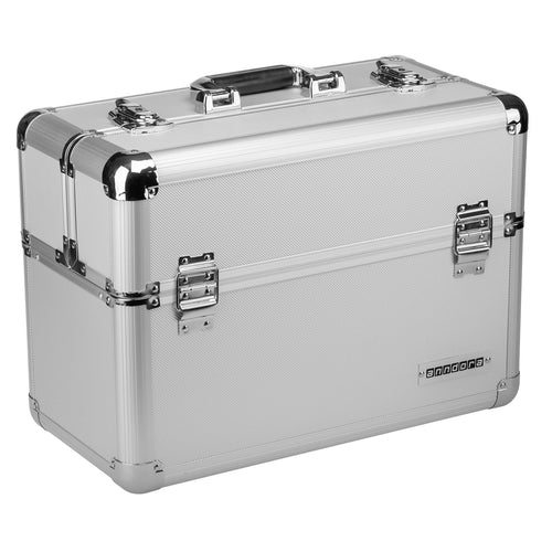 Werkzeugkoffer abschliessbar 45x23x34 cm 24 Liter Silber