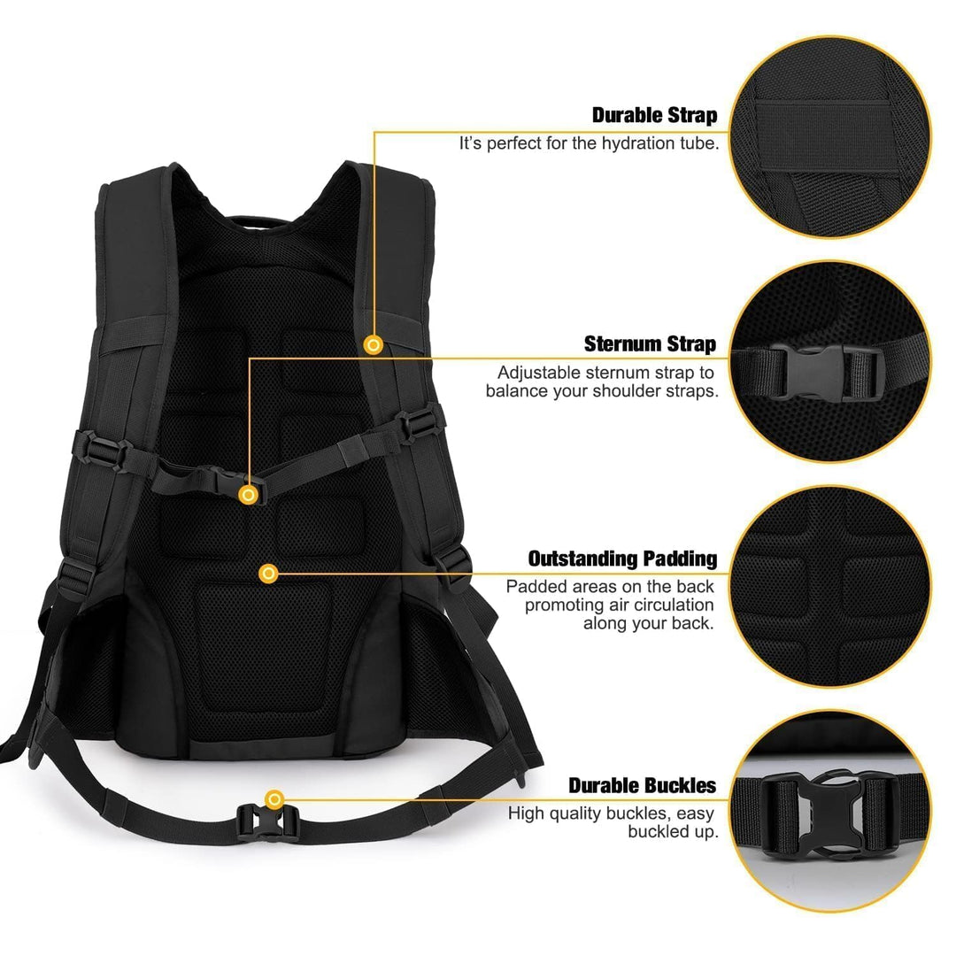 Taktischer Rucksack 35L Polyester mit MOLLE-System für Trekking - Bild 5