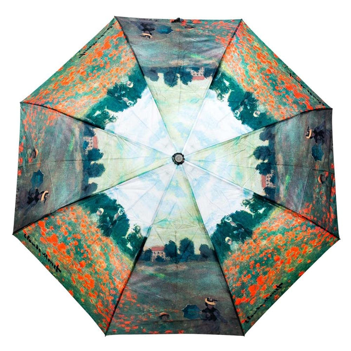 Taschenschirm Damen Monet Mohnblumenfeld UV-Schutz Mini 103cm - Bild 3