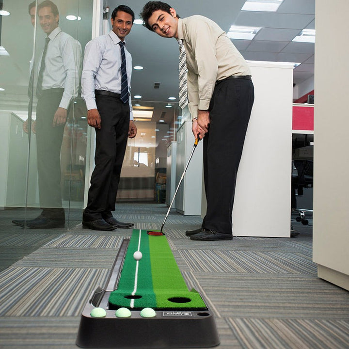 Golf Putting Matte Indoor 9ft zweifarbig mit automatischer Ballrückgabe - Bild 9