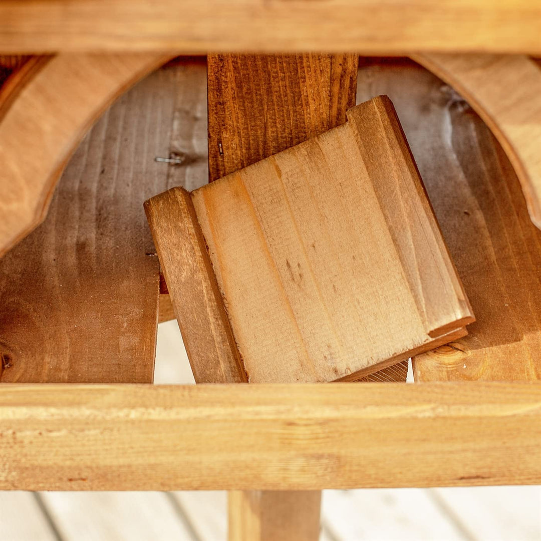 Vogelhaus Holz mit Schutzmittel behandelt für Garten und Balkon - Bild 5
