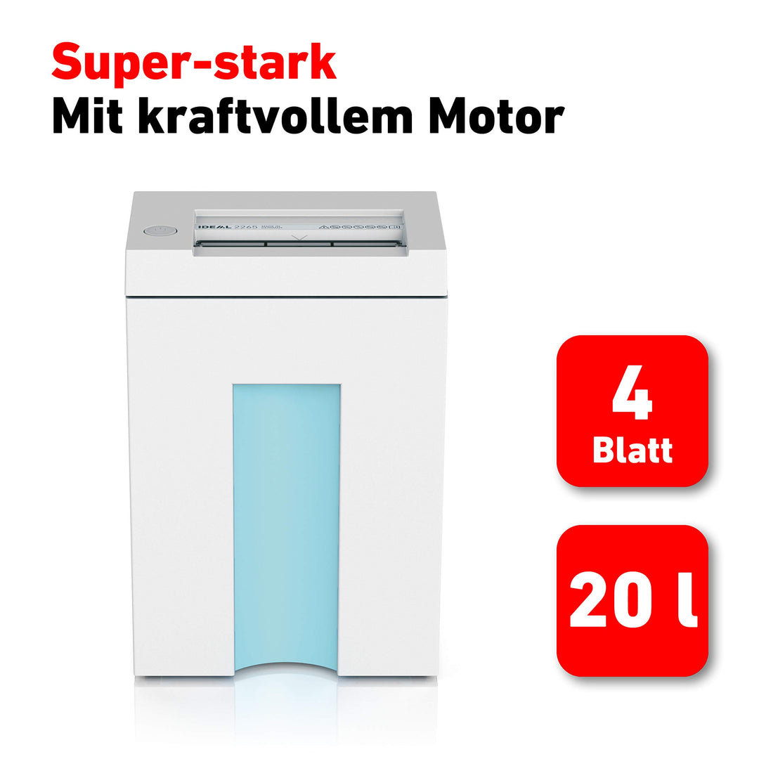 Aktenvernichter Partikelschnitt 2x15mm P-5 DSGVO bis 4 Blatt - Bild 5
