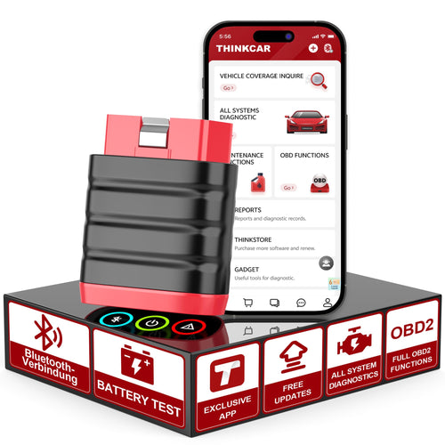 OBD2 Bluetooth Adapter Vollsystemdiagnose iOS & Android 126+ Marken