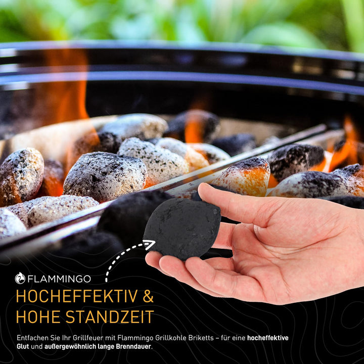 Grillbriketts 27 kg (9x 3 kg) Holzkohle lange Brenndauer - Bild 2