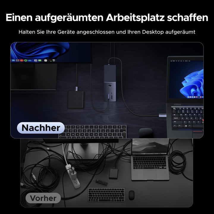 Docking Station 10-in-1 USB-C mit M.2 NVMe, 4K HDMI, 100W PD - Bild 8
