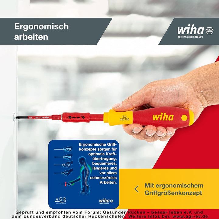 VDE Schraubendreher-Set 10-tlg. slimVario mit Bits in Falttasche - Bild 6